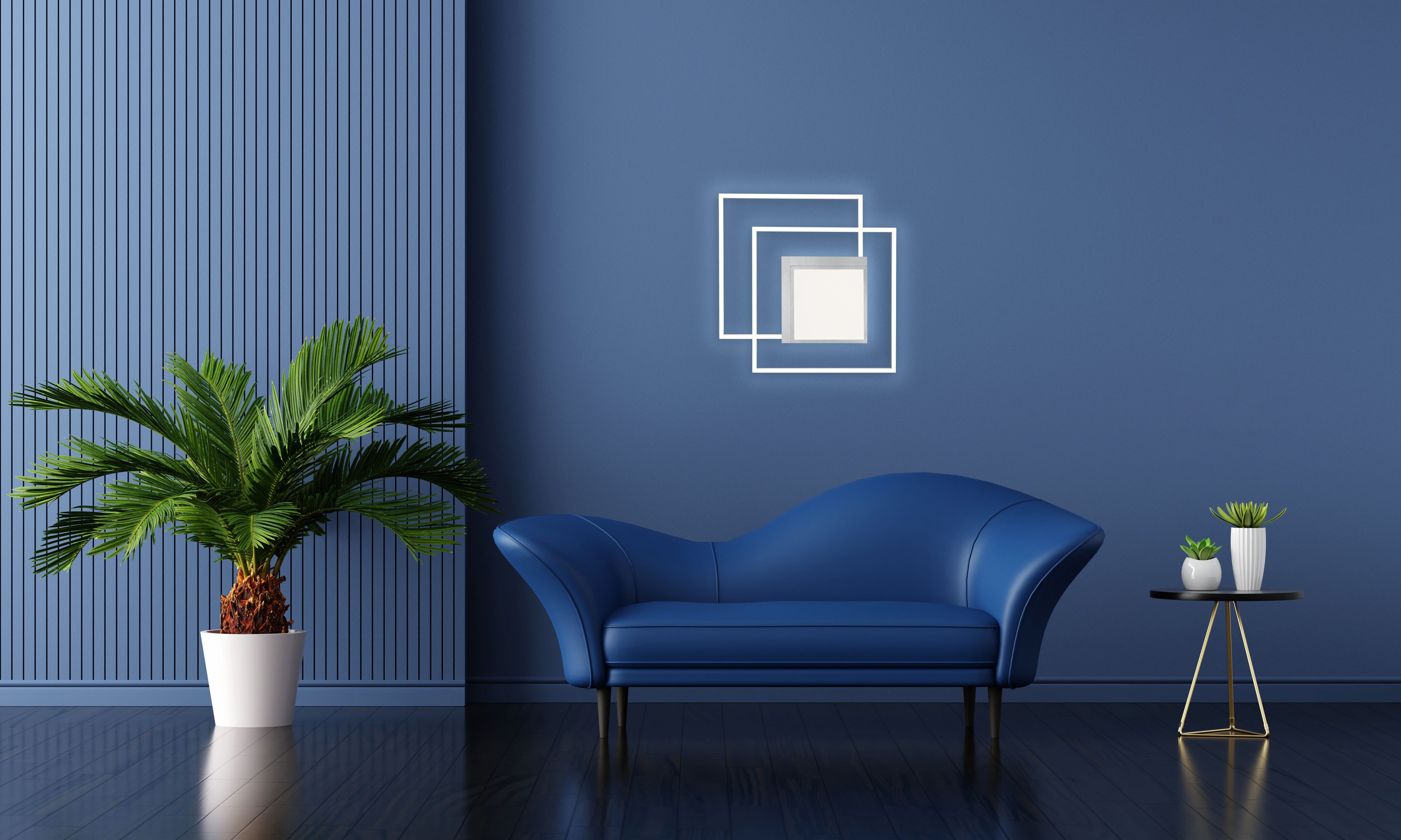 HELL höllisch gutes Licht LED Deckenleuchte KARO, LED fest integriert, warmweiß - kaltweiß, Fernbedienung, CCT