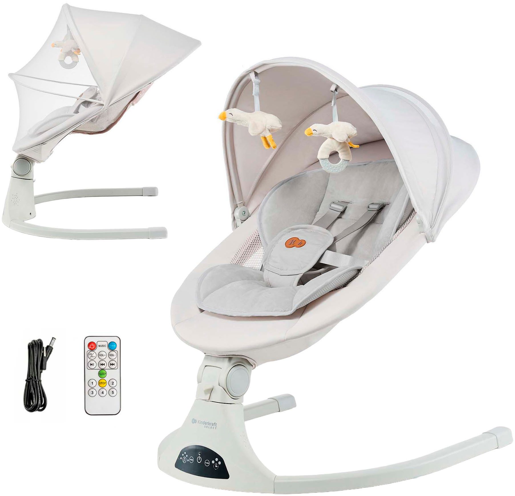 Kinderkraft Babywippe TULSY, mit Soundeffekt