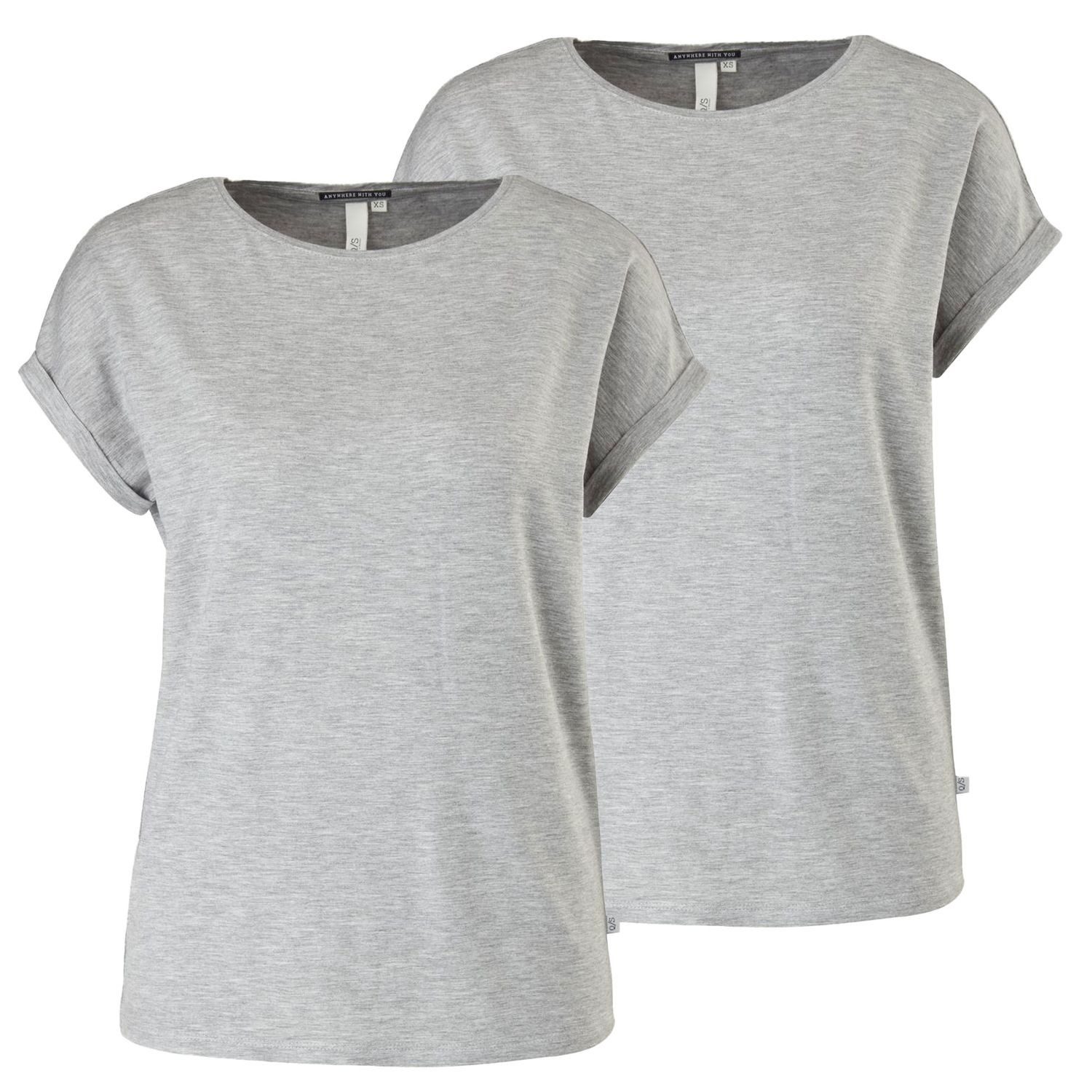 QS T-Shirt Basic kurzarm, Rundhals, modernes günstig online kaufen