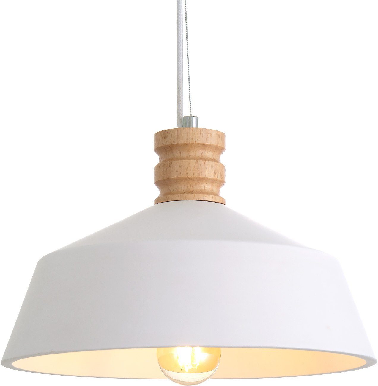 Paco Home Pendelleuchte KUTTER, ohne Leuchtmittel, LED, E27, Lampe Für Wohnzimmer Esszimmer Küche, Höhenverstellbar