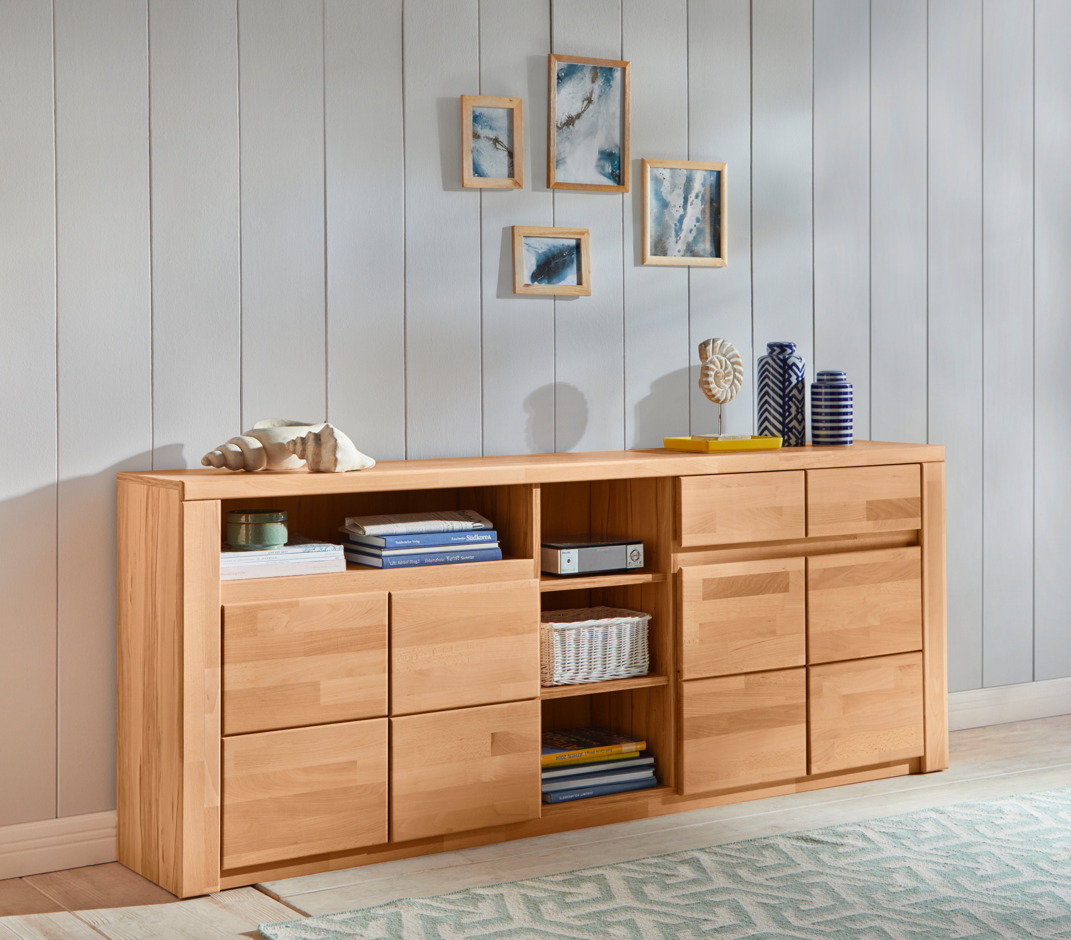 Home affaire Sideboard "Burani" grifflose Optik günstig online kaufen