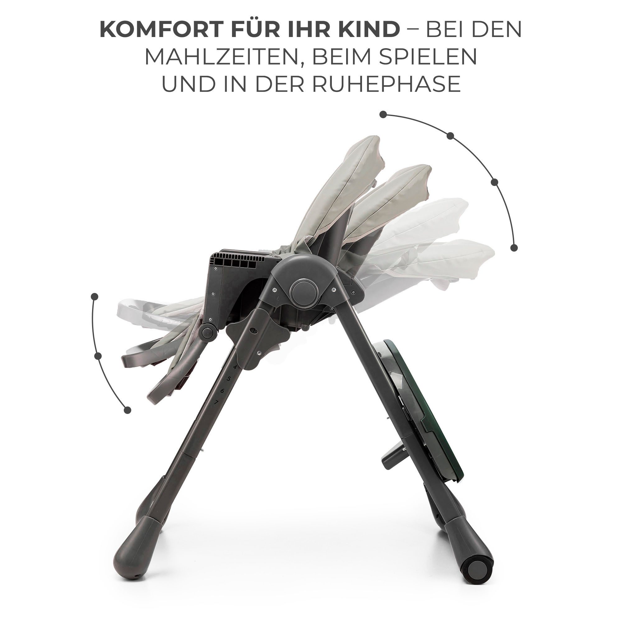Kinderkraft Hochstuhl TUMMIE, mit Liegefunktion – Bild 5 von 5