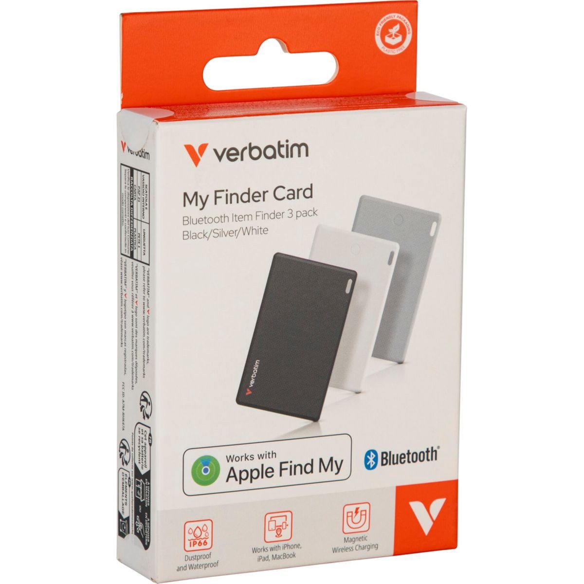 Verbatim 1x3 My Finder Card BT schw.silb.weiß MYFCR-03BSW GPS-Tracker
