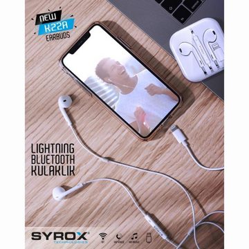 Syrox iPhone Kopfhörer mit iPhone Ladegerät Set In-Ear-Kopfhörer (iPhone kopfhörer)