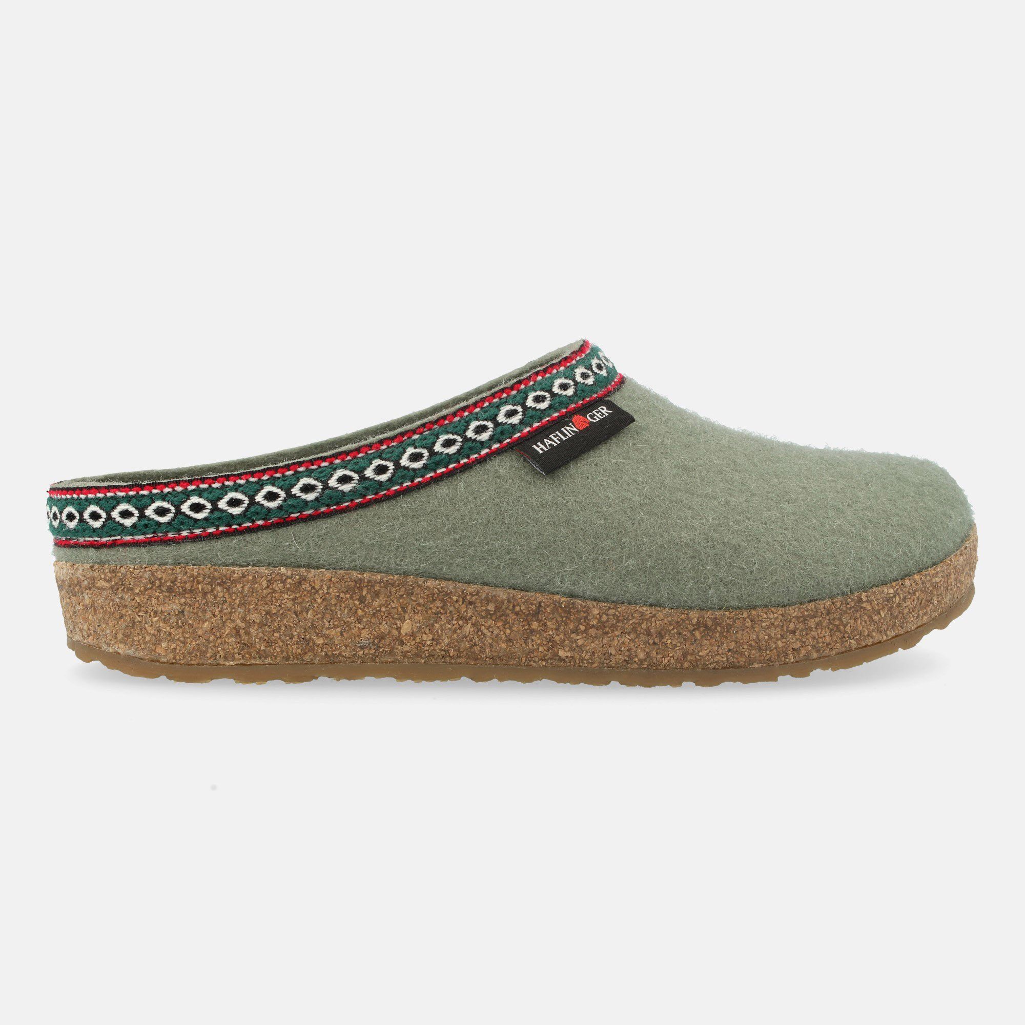 Haflinger Haflinger Grizzly Franzl Filzclog aus reinem Wollfilz Hausschuh