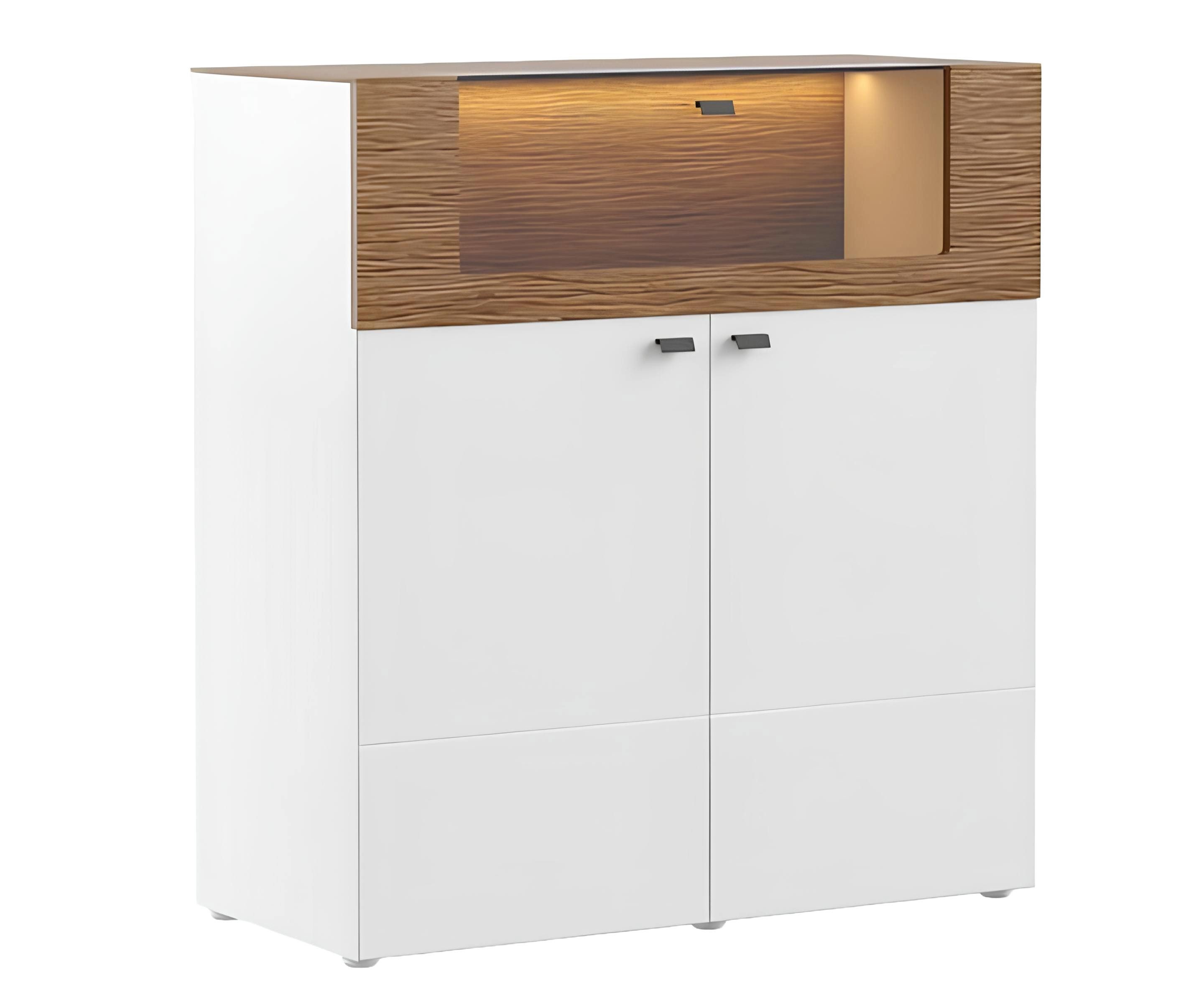 JVmoebel Kleiderschrank Moderner Stauraumschrank in Holzoptik für Wohnzimmer (1-St., Schrank (TRK) Made in Europa