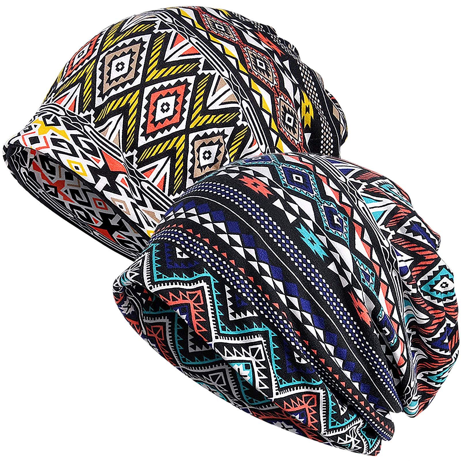 nsihing Strickmütze Damen Mütze Slouchy Kopfbedeckungen Kopf Boho Wraps für alleJahreszeiten geeignet