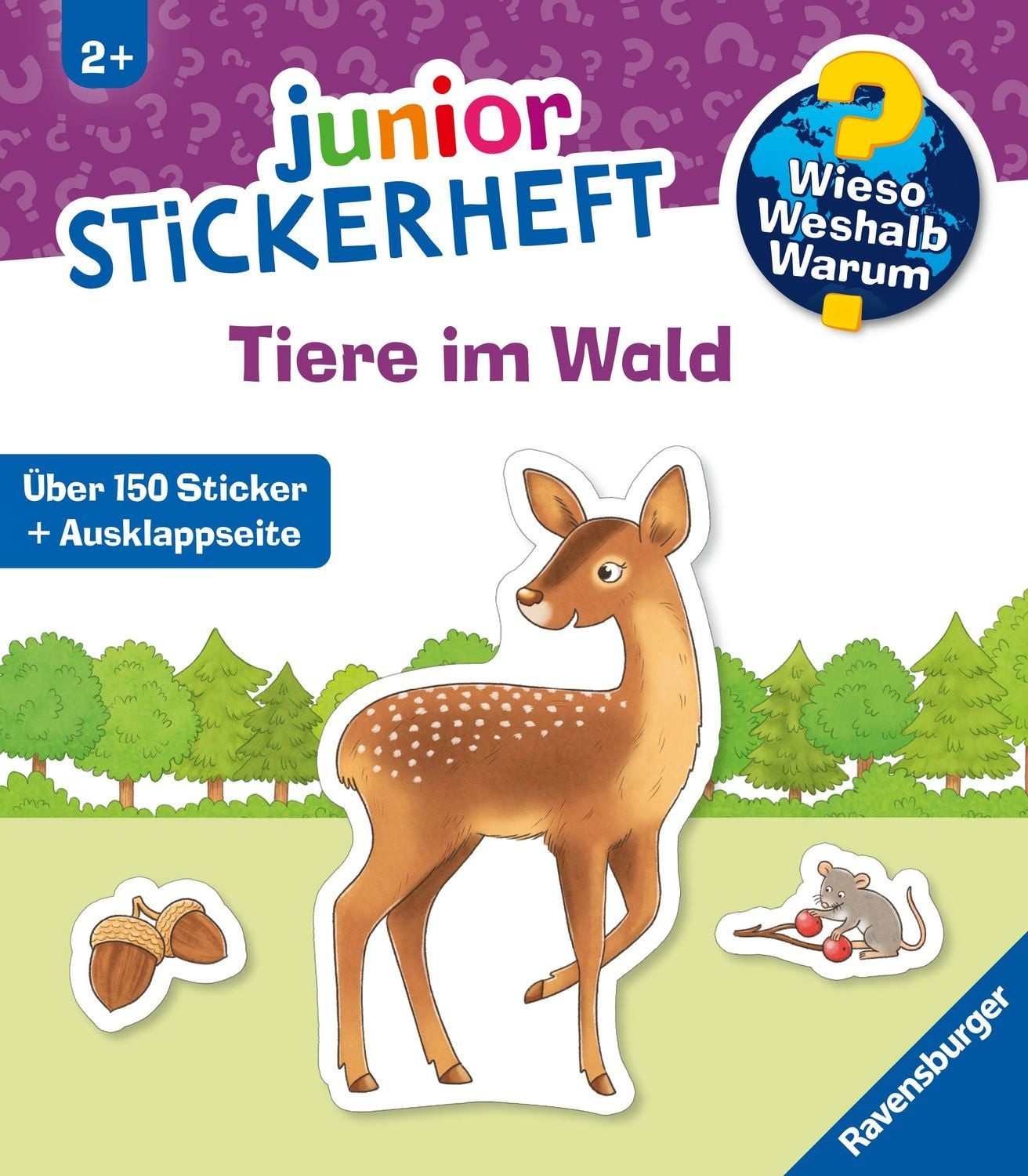 Wieso? Weshalb? Warum? junior Stickerheft - Tiere im Wald / diverse