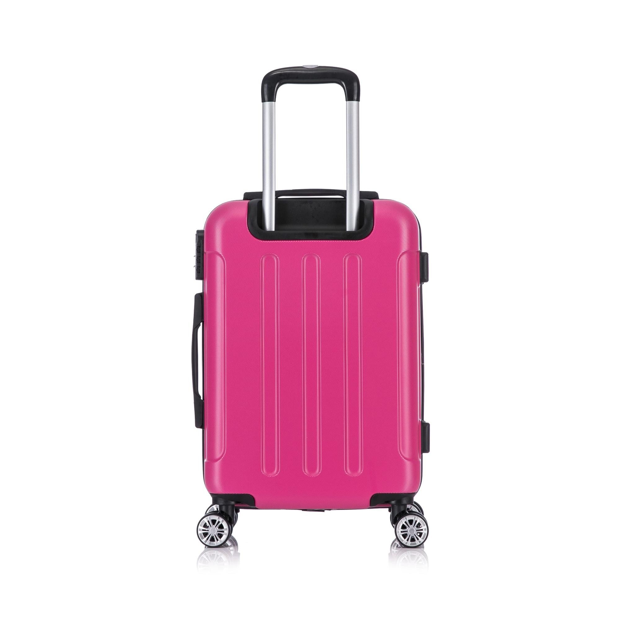 Flexot Hartschalen-Trolley F-2045 Kofferset, 360° Rollen, robuster Reisekoffer, Bordcase, 4 Rollen, Robuster und moderner Koffer mit vier 360° Rollen und Zahlenschloss