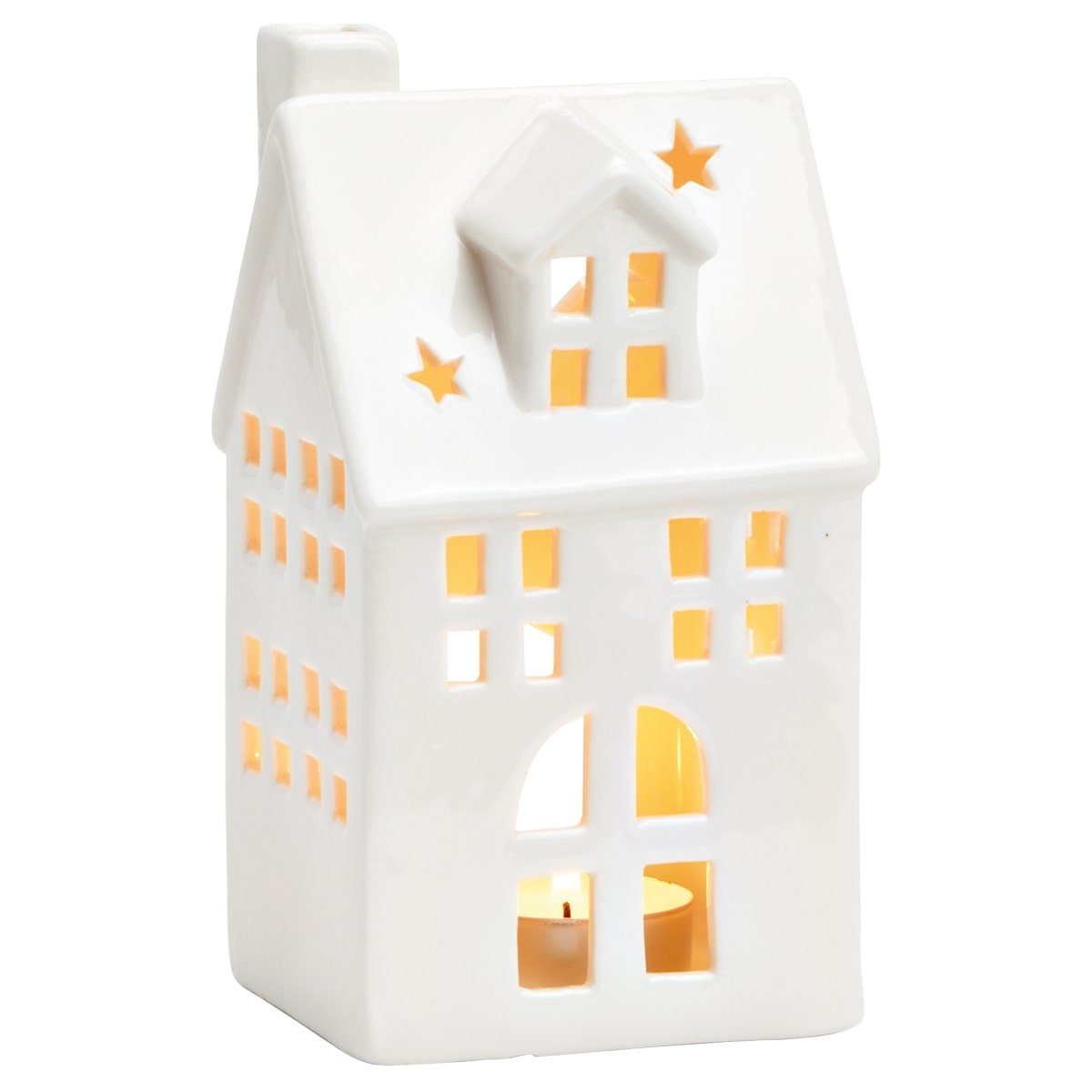 cm & Windlichter in 2er im Kerzenständer Porzellan HOBBY HOME matches21 in aus 7x14x5 weiß Set