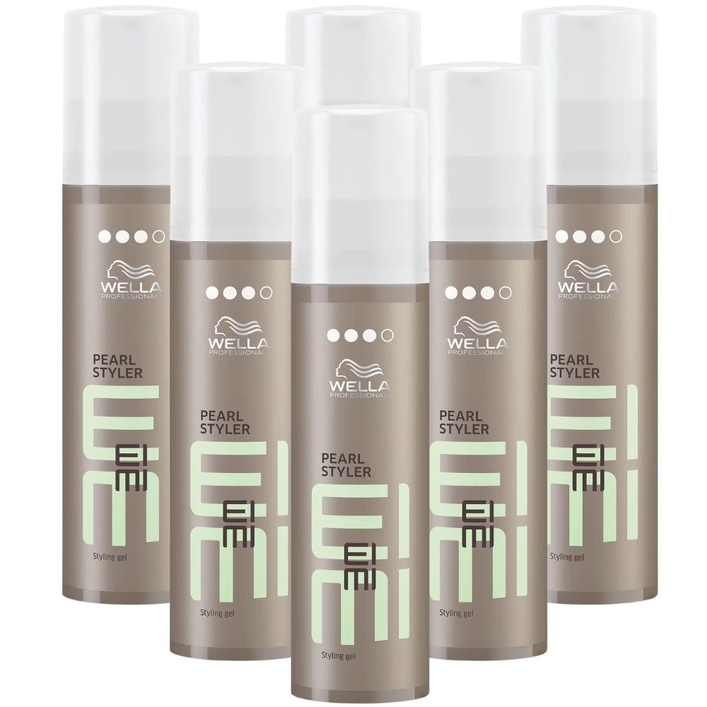 Wella Professionals Haargel EIMI Pearl Styler XXL 150ml Styling Gel mit starkem Halt & Glanz, Spar-Set, 6er-Pack