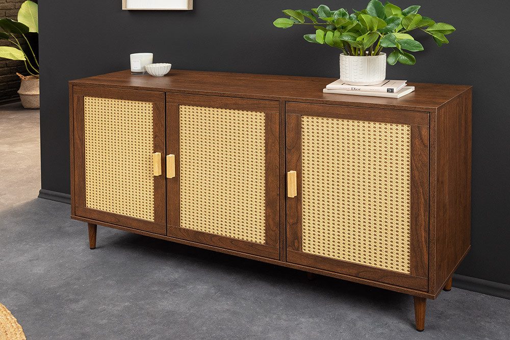 riess-ambiente Sideboard VIENNA 120cm braun · Retro-Kommode mit Wiener Gefl günstig online kaufen