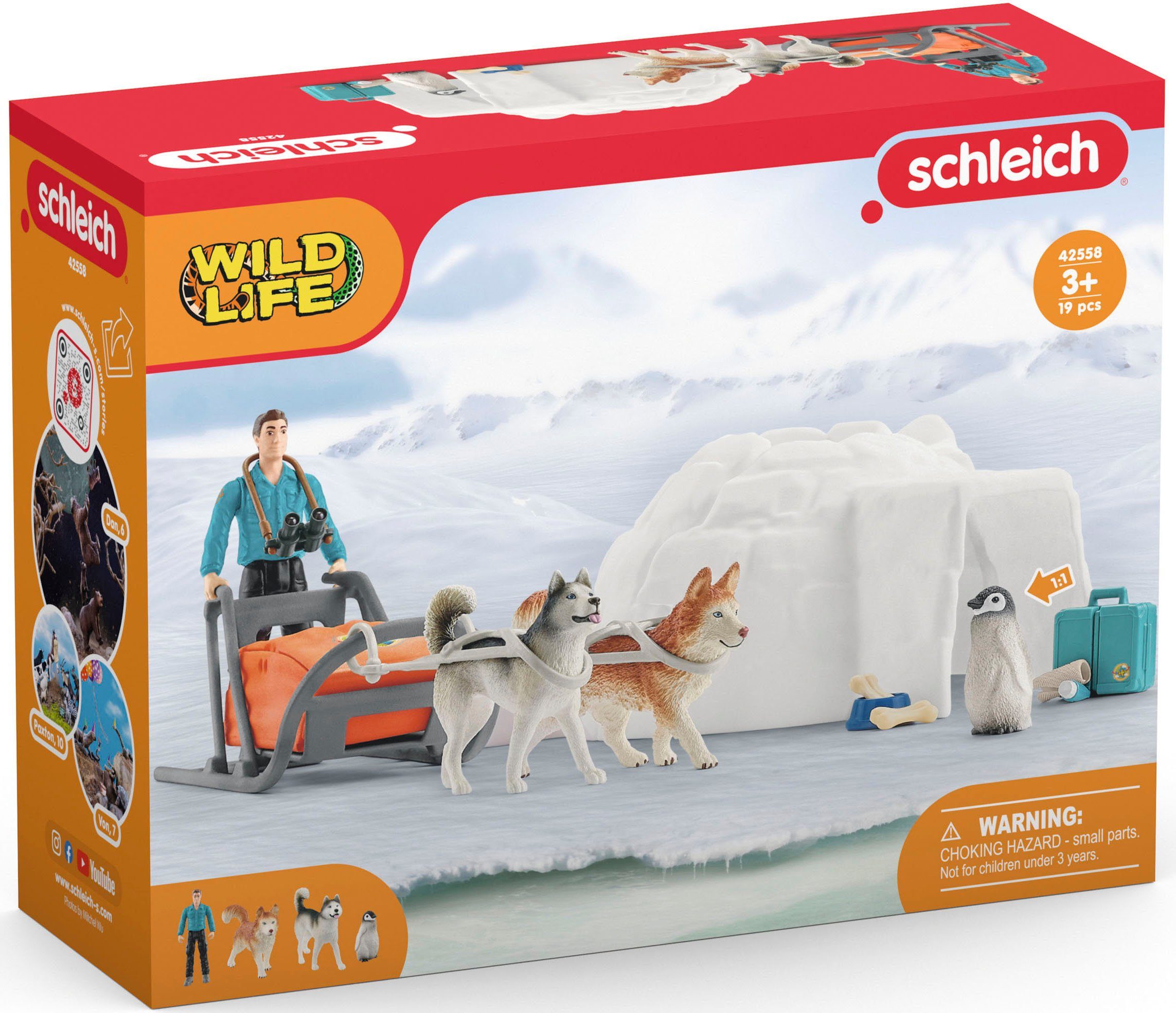 (42558), Schleich® Europe LIFE, in Antarktis Made WILD Spielwelt Expedition