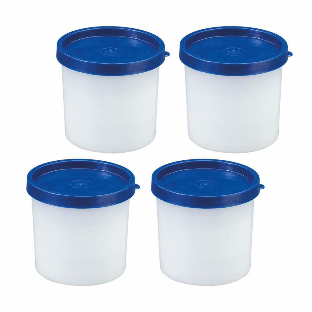 WESTMARK Vorratsdose Set 8tlg., je 4 Kräuterdosen/Gefrierdosen, 4 Kräuterdosen à 100 ml, PE