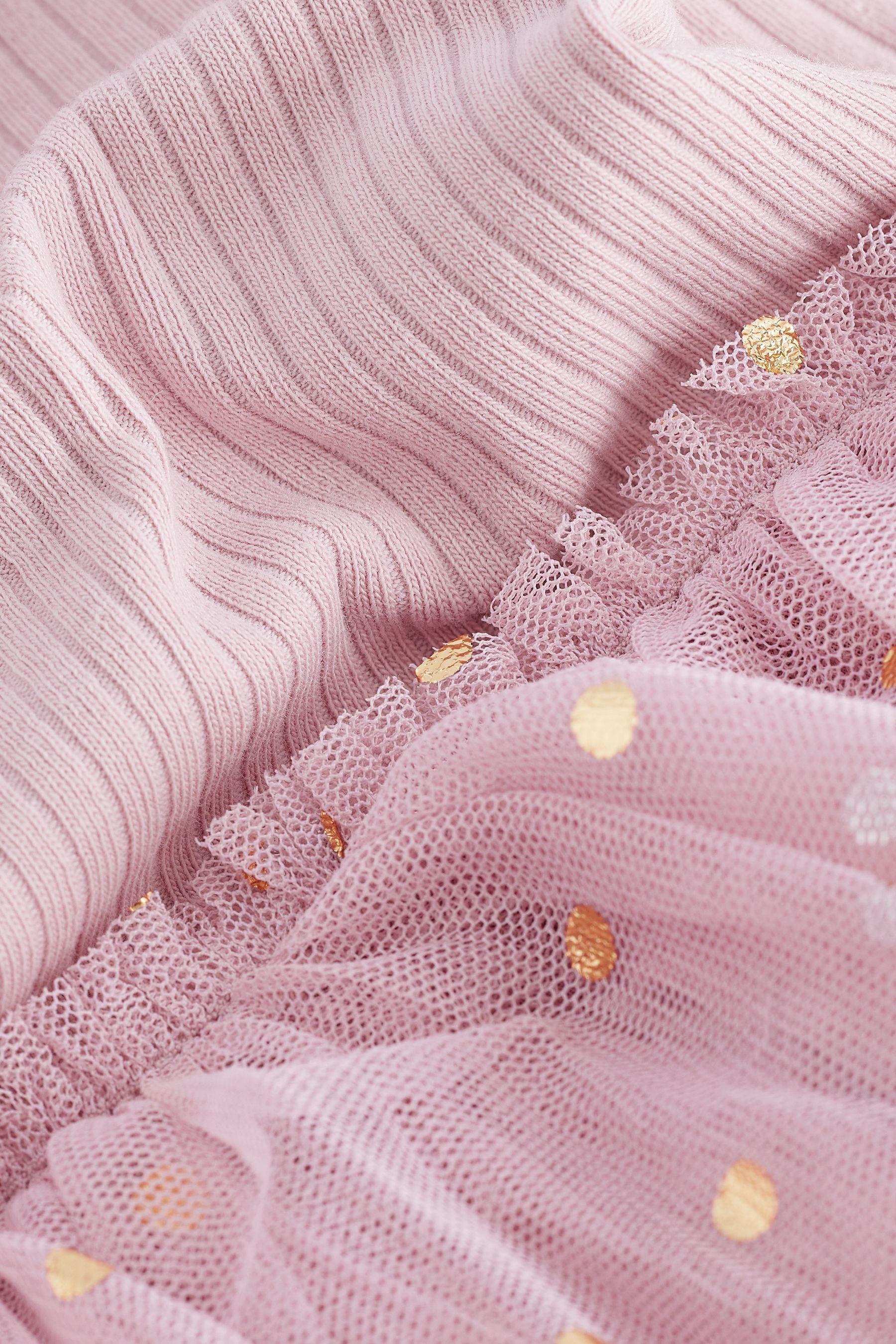 Next Tüllkleid Langärmeliges Kleid aus Netzstoff (1-tlg)