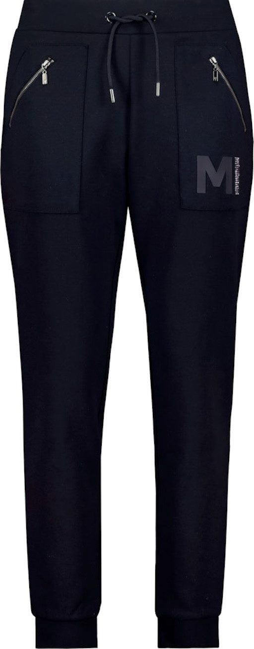 Monari Stoffhose Mit Strassdetails, Bindeband und Reißverschlusstaschen günstig online kaufen