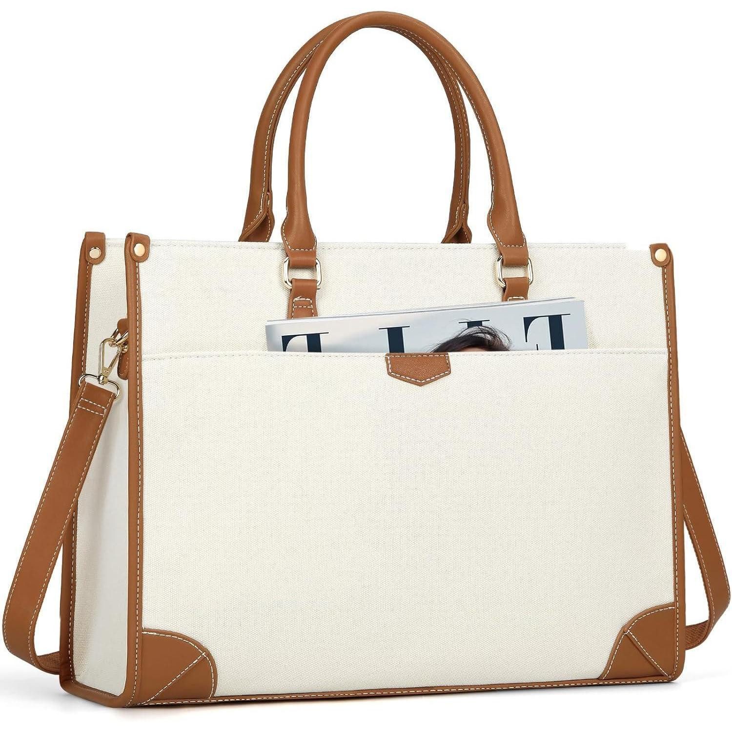 LuxusKollektion Laptoptasche Handtasche Damen Canvas Laptoptasche günstig online kaufen