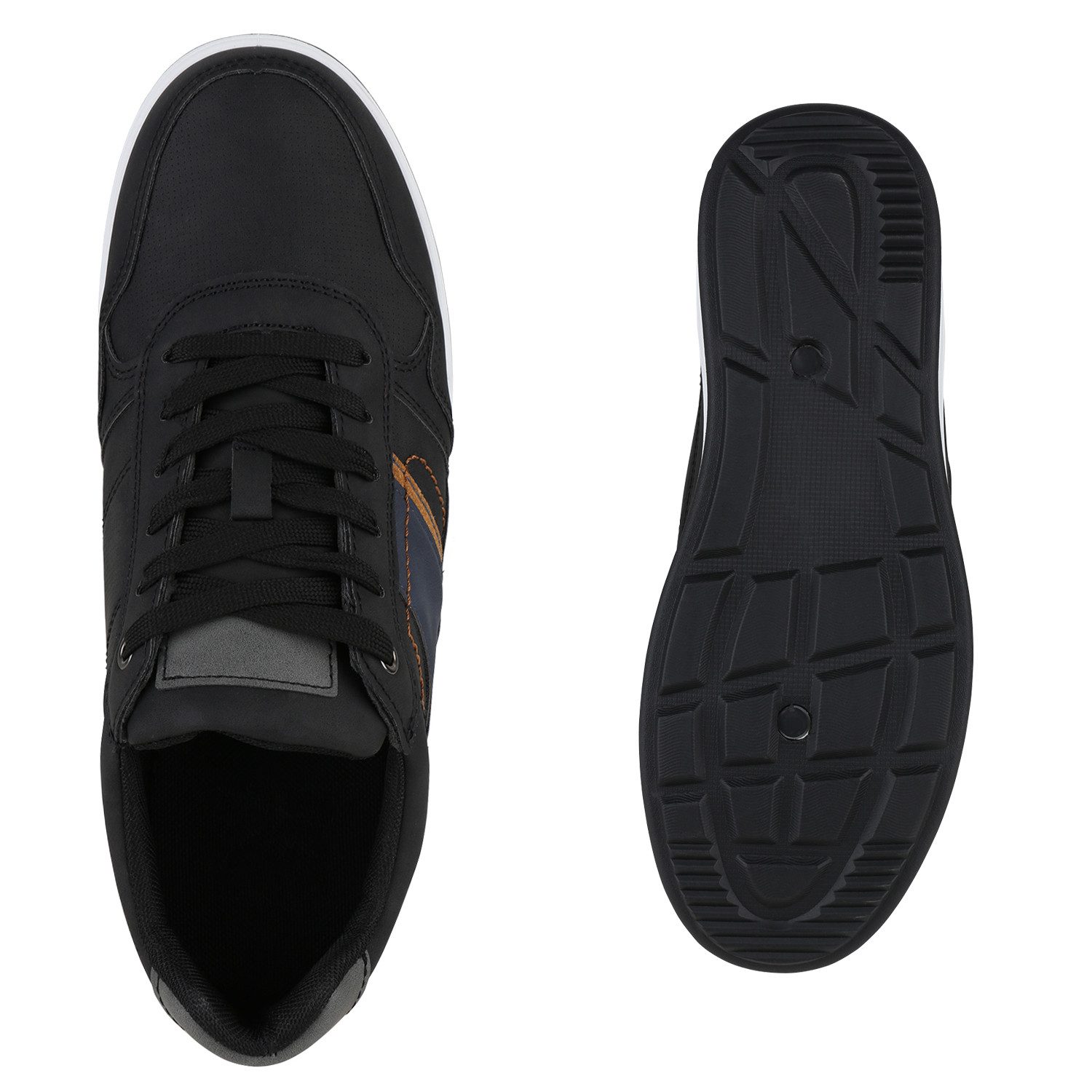 VAN HILL 839999 Sneaker Herren Sneaker Low Schnürer Bequeme Profil-Sohle