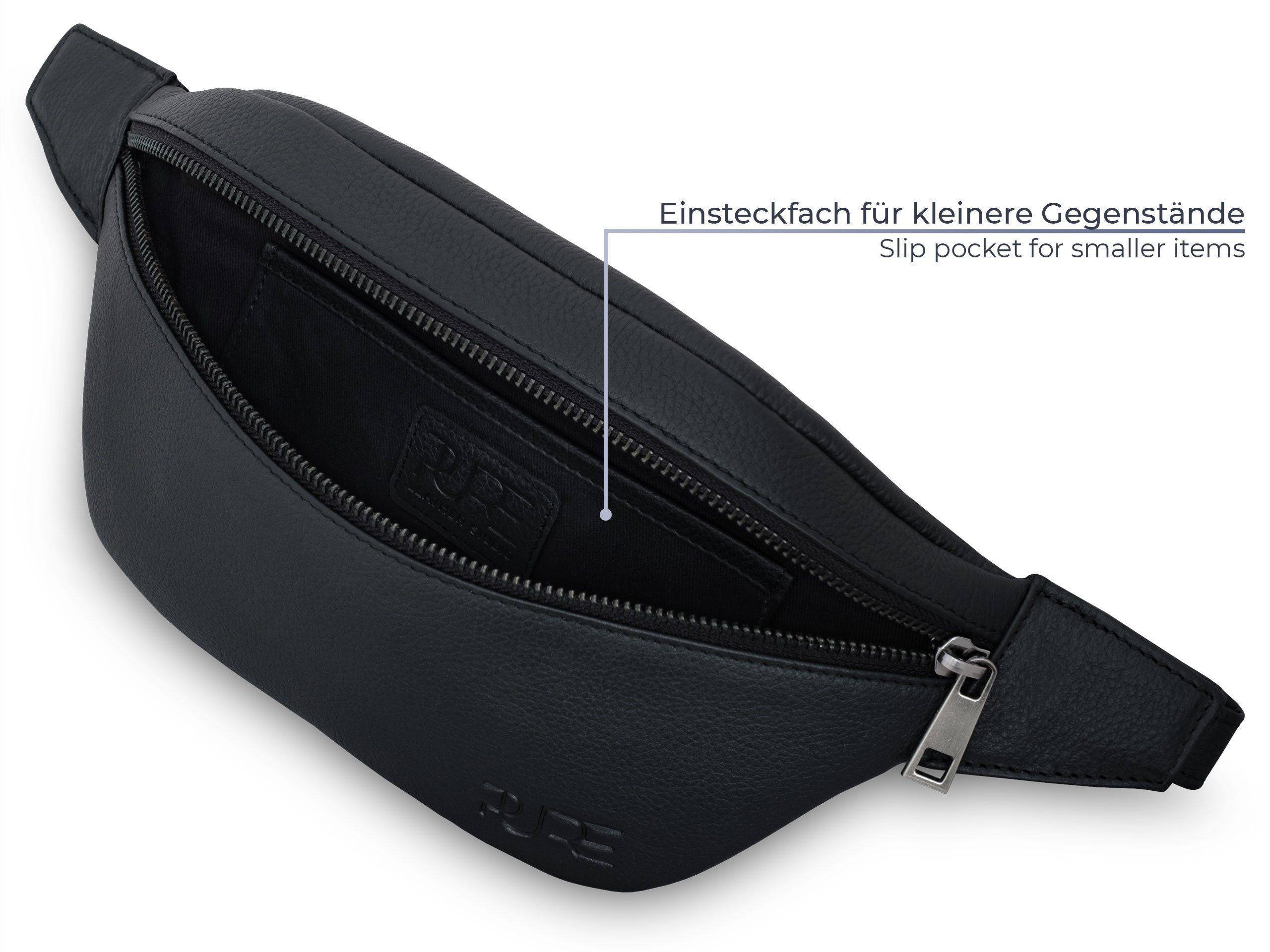 PURE Leather Studio Gürteltasche »Gürteltasche CAPH«, Echtleder Bauchtasche  Hüfttasche Brusttasche Bum Bag Ledertasche online kaufen | OTTO