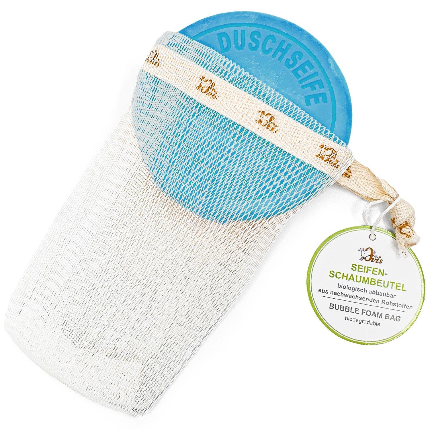 Ovis Feste Duschseife Schafmilchseife Naturseife "Refresh" aus Österreich, 2-tlg., + Милоsäckchen Naturprodukt