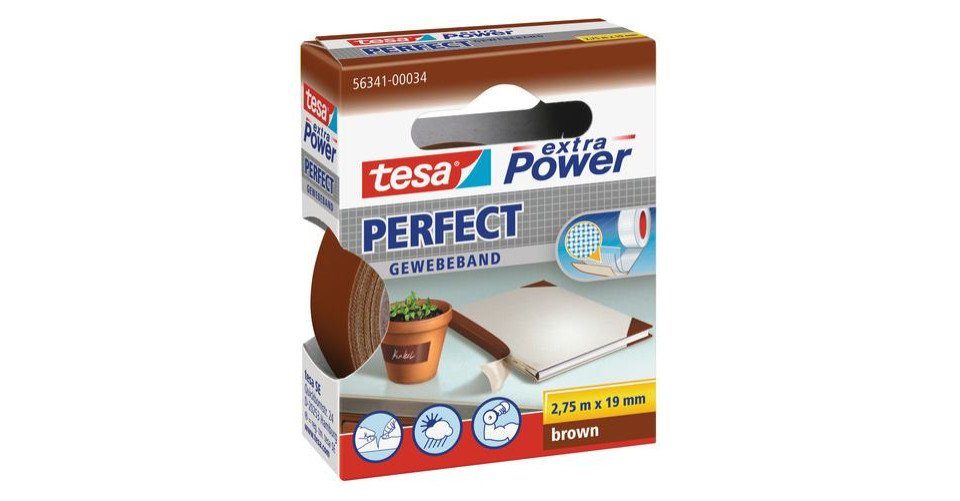 tesa Montageband tesa Gewebeband extra Power Perfect 2,75 m x 19