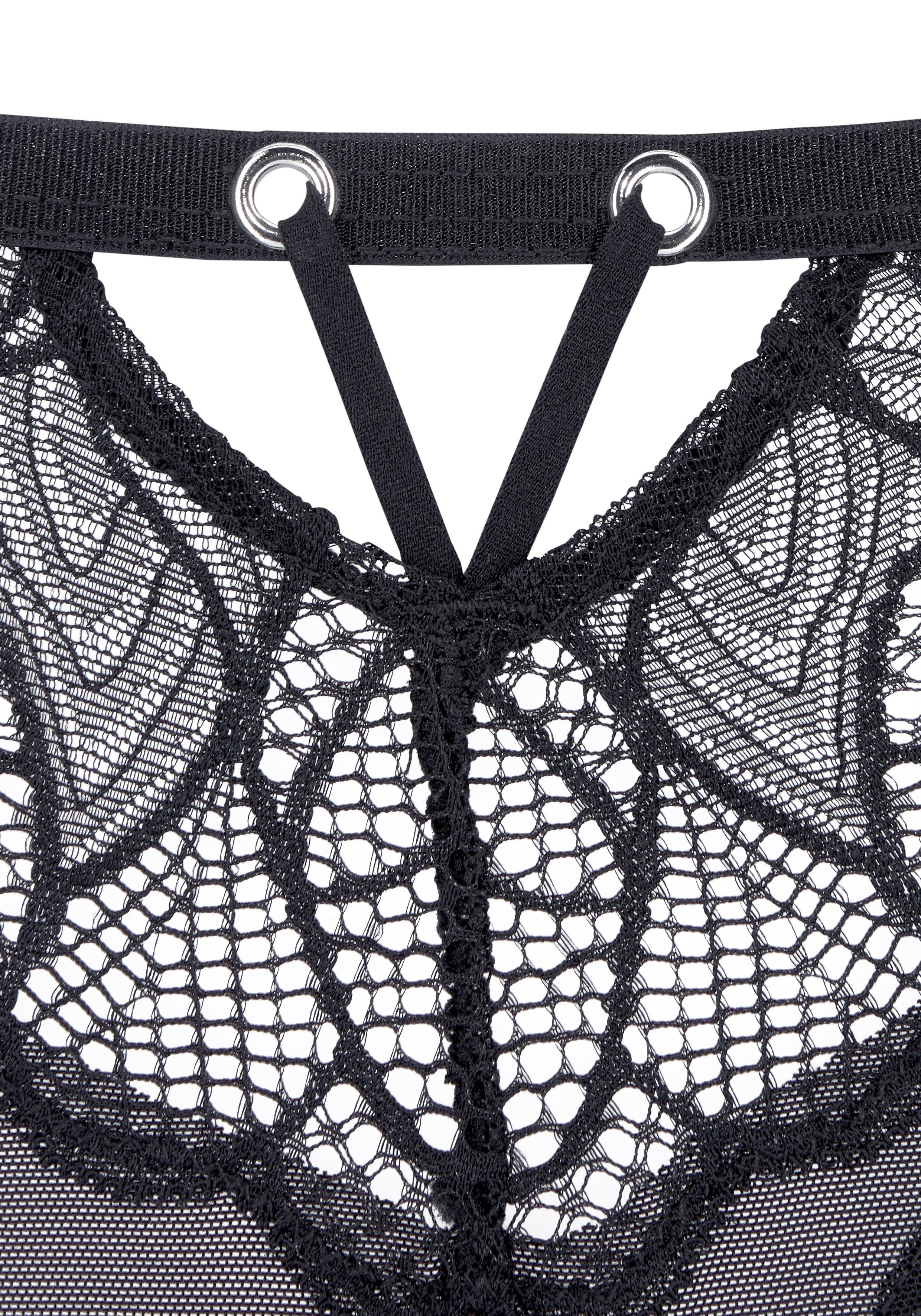 LASCANA String mit schönem Bund aus feiner Spitze