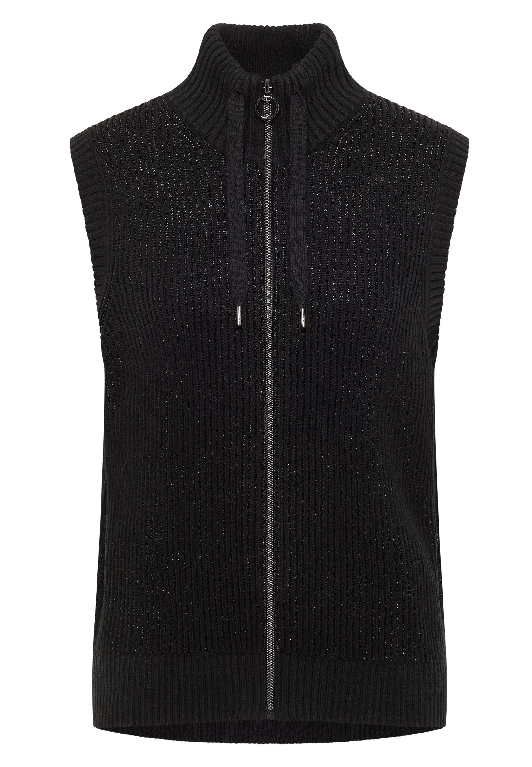 CECIL Strickpullover Strukturweste mit Zipper günstig online kaufen