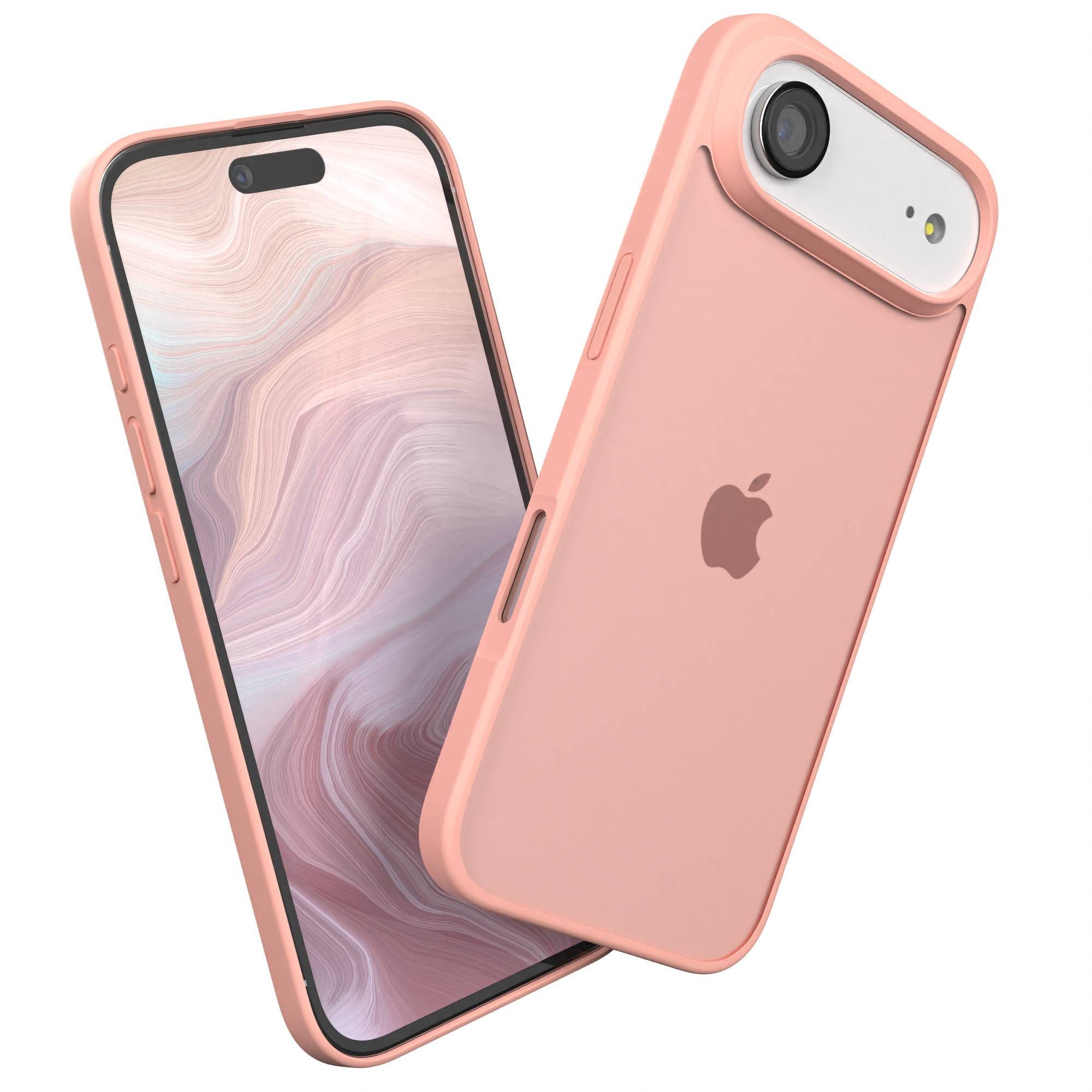 EAZY CASE Handyhülle Outdoor Case für Apple iPhone Air 6,5 Zoll, Schutzhülle Outdoor Case robust stoßfest Back Cover helles Pink