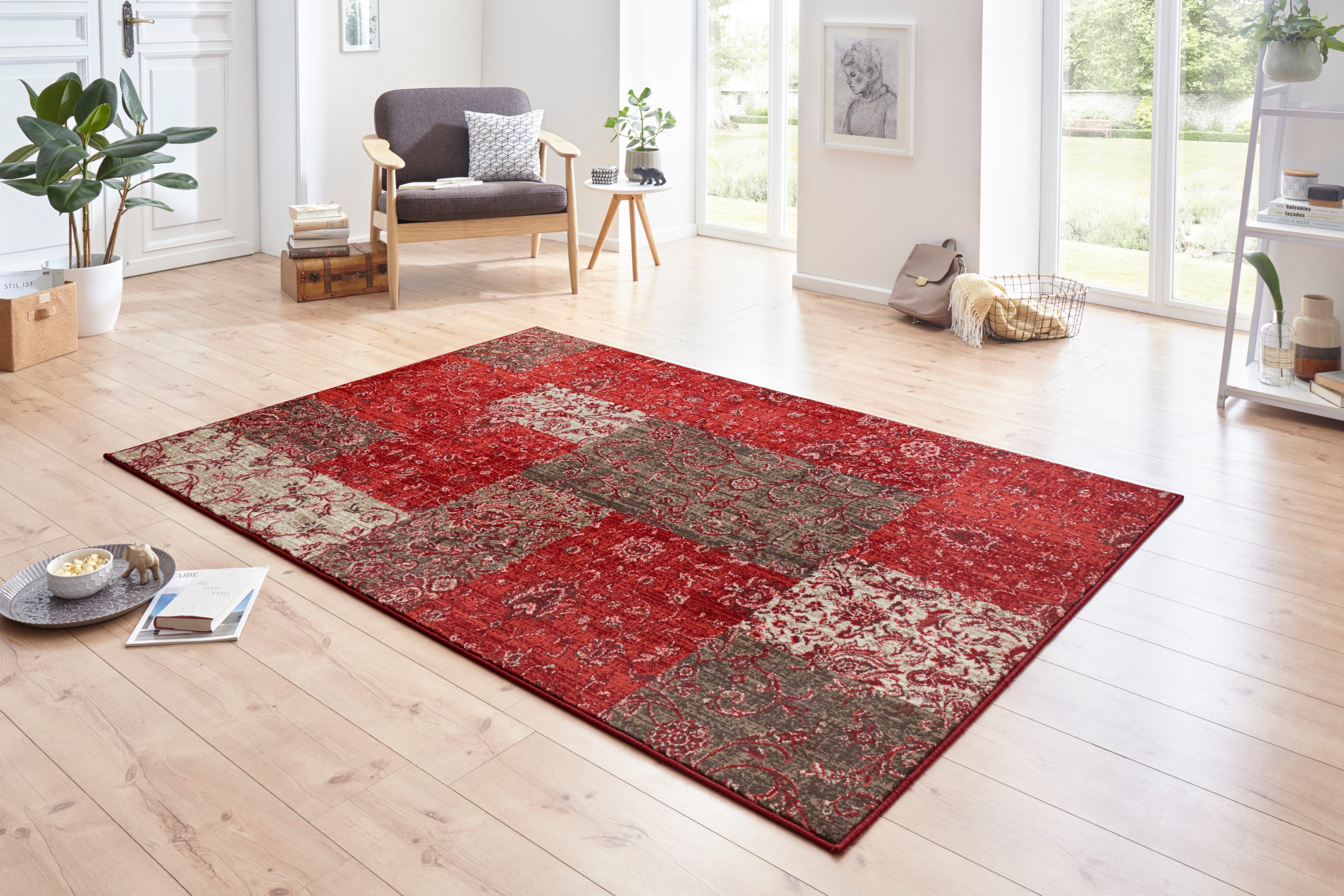 HANSE Home Teppich Kirie, rechteckig, Höhe: 9 mm, Patchwork, Kurzflor, Tepp günstig online kaufen