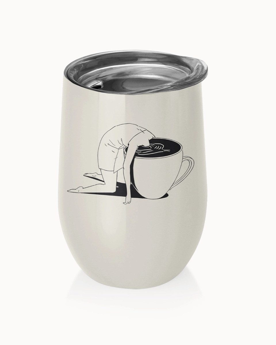 chic.mic Thermobecher "Take a sip", 1-tlg., Edelstahl, 420ml