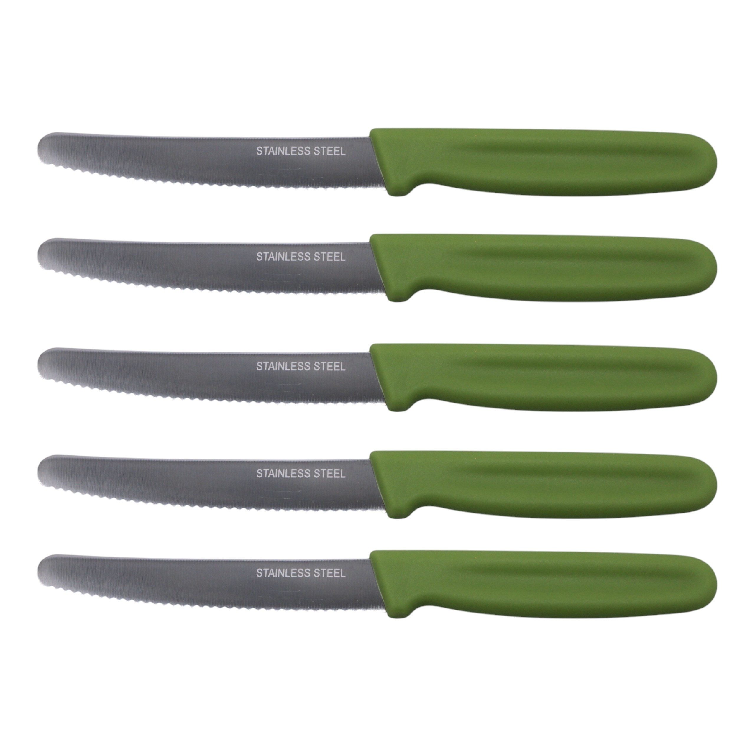 SHOV Messer-Set Shov Allzweckmesser - Tomatenmesser 5-teilig Wellenschliff