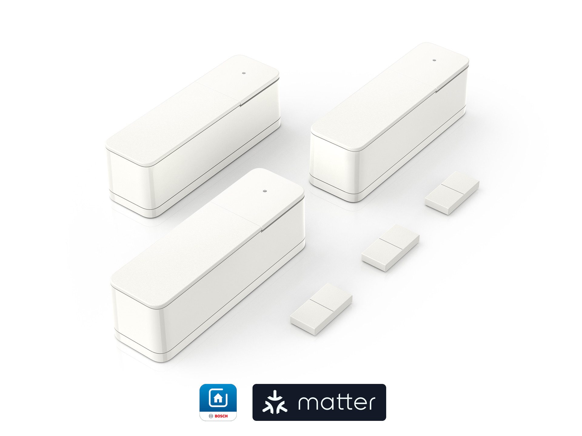 BOSCH Tür-/Fensterkontakt II [+M] weiß - 3er-Pack Smarter Kontaktsensor