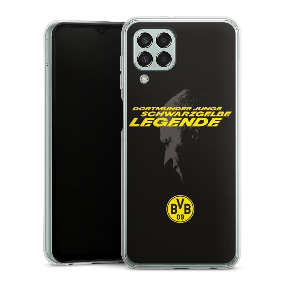 DeinDesign Handyhülle Marco Reus Borussia Dortmund BVB Danke Marco Schwarzgelbe Legende, Samsung Galaxy M33 5G Silikon Hülle Bumper Case Handy Schutzhülle