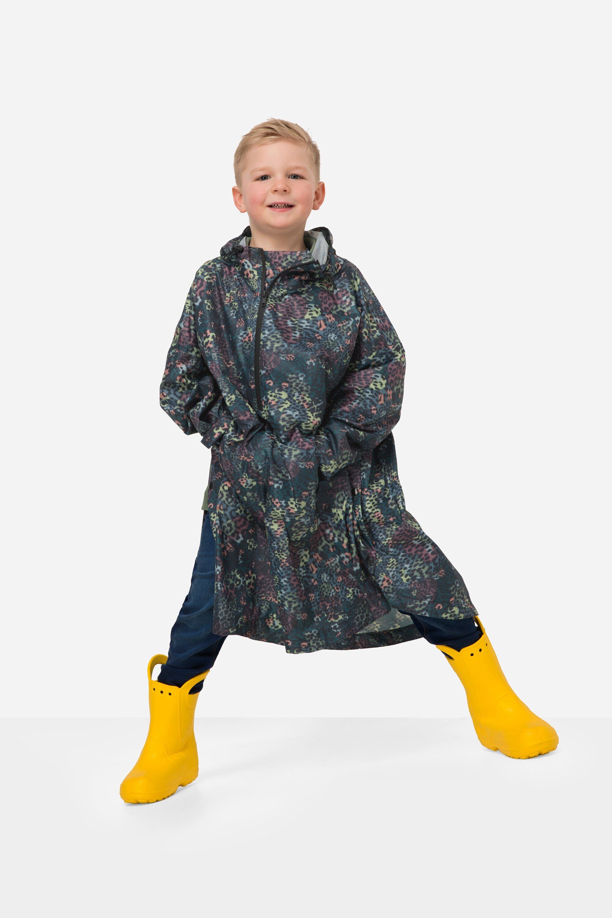 Laurasøn Funktionsjacke Kinder-Funktions-Regencape Unisex Print Kapuze