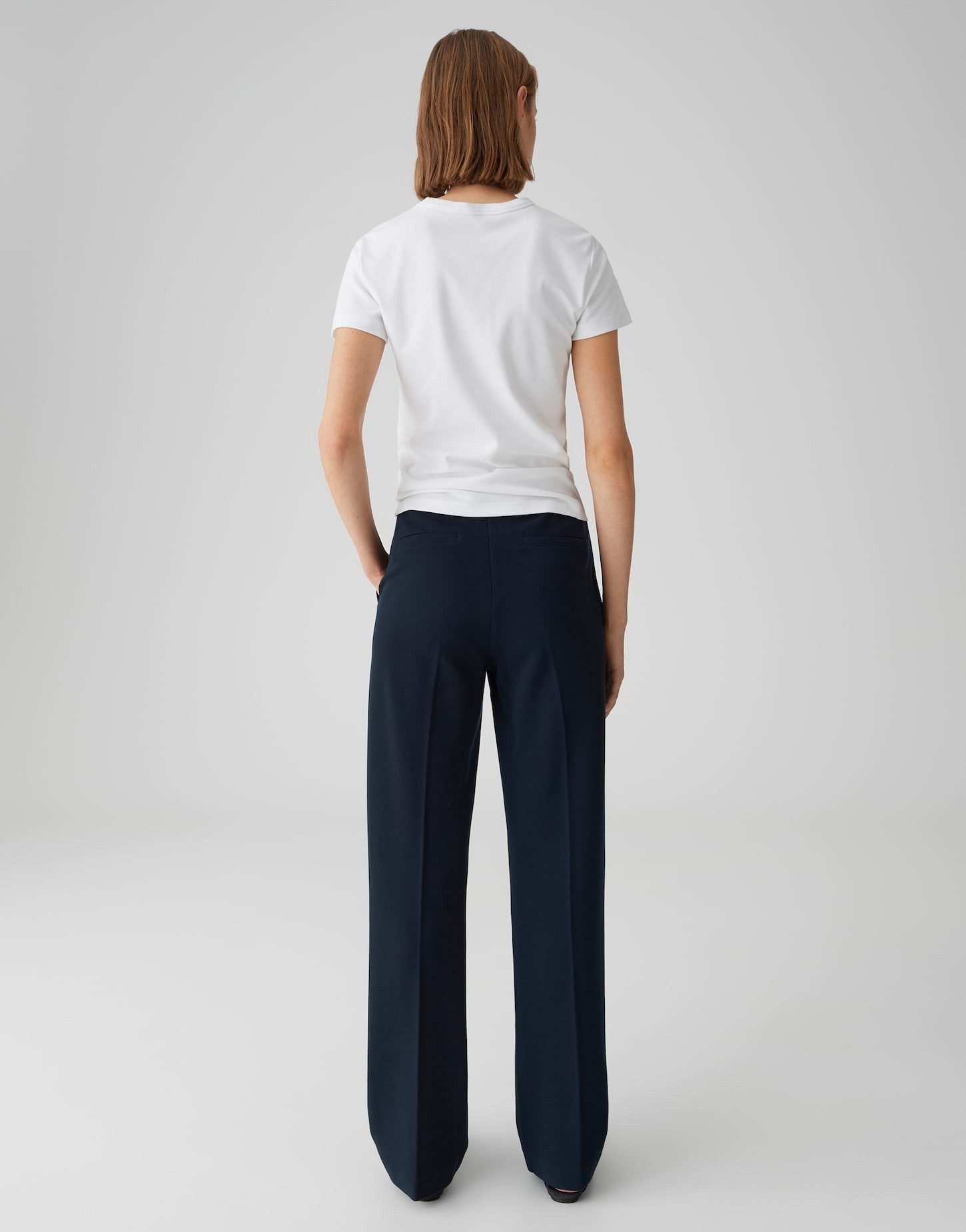 OPUS PANTS Stoffhose MACIE BROOK aus Jersey Twill Eleganter Fall mit Bügelfalten – Bild 3 von 5