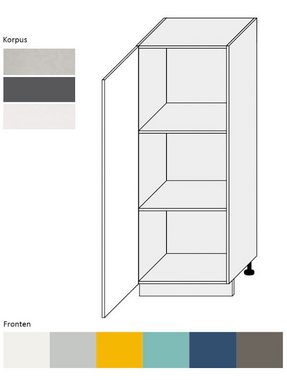 Feldmann-Wohnen Hochschrank Napoli (Napoli, 1-St) 60cm Front-, Korpusfarbe & Ausführung wählbar grifflos 1-türig