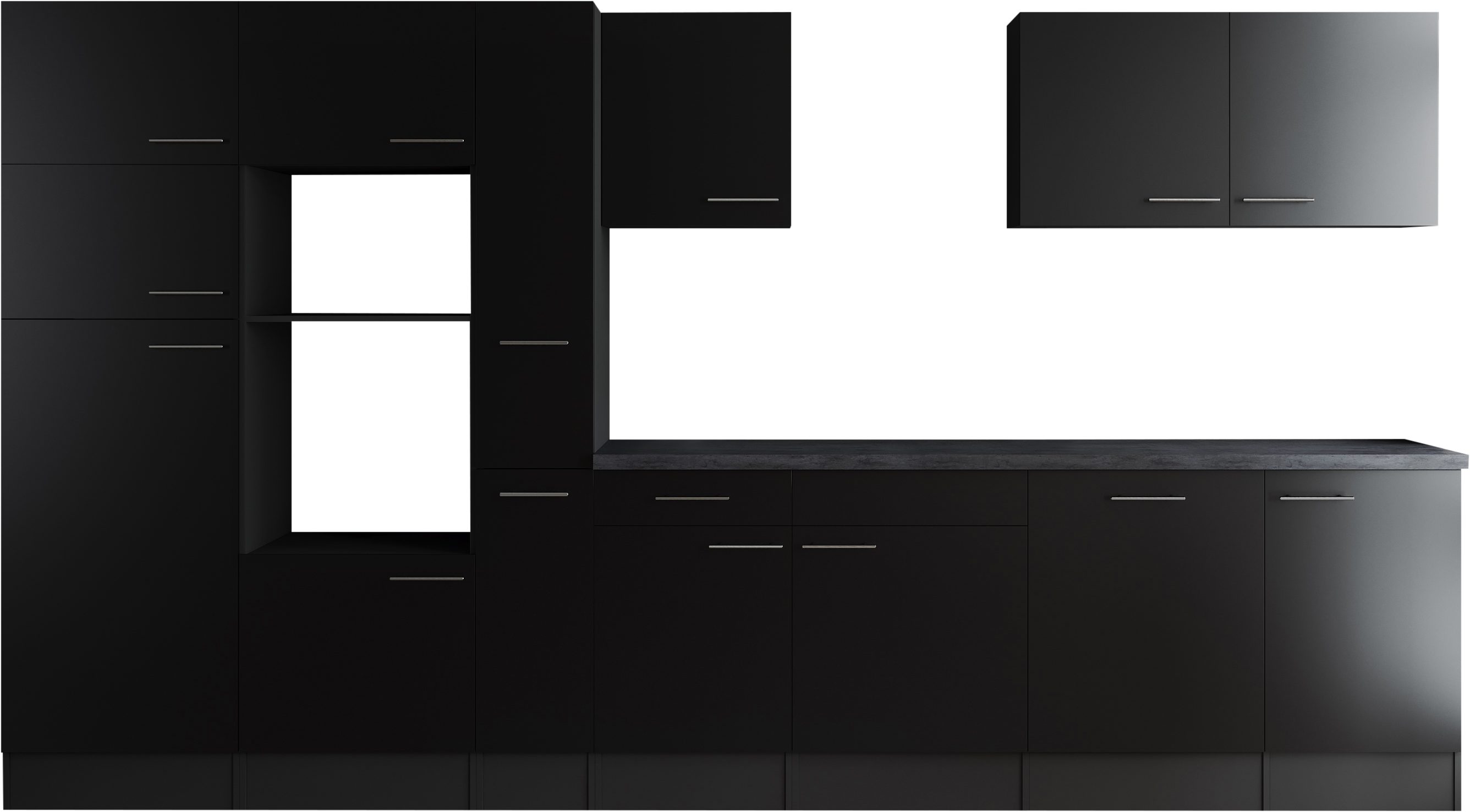 RESPEKTA Küchenzeile Oliver, Breite 370 cm, 90 cm Arbeitshöhe, in exklusiver Konfiguration für OTTO