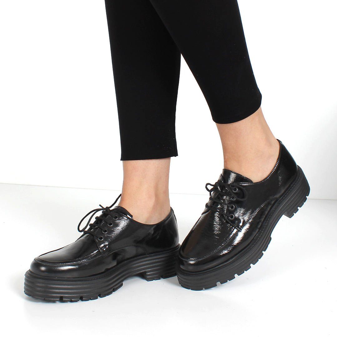 Celal Gültekin 383-20956 Schnürschuh Glänzendes Lackleder, günstig online kaufen