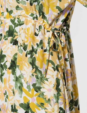 Mavi Sommerkleid Rose dot print Maxi Kleid Knopfleiste am Brust, bequem und luftig