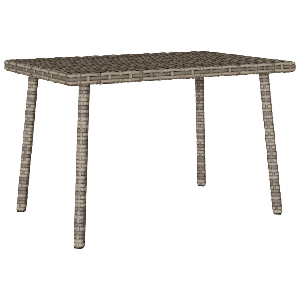 vidaXL Gartentisch Garten-Couchtisch Rechteckig Grau 60x40x37 cm Poly Ratta günstig online kaufen