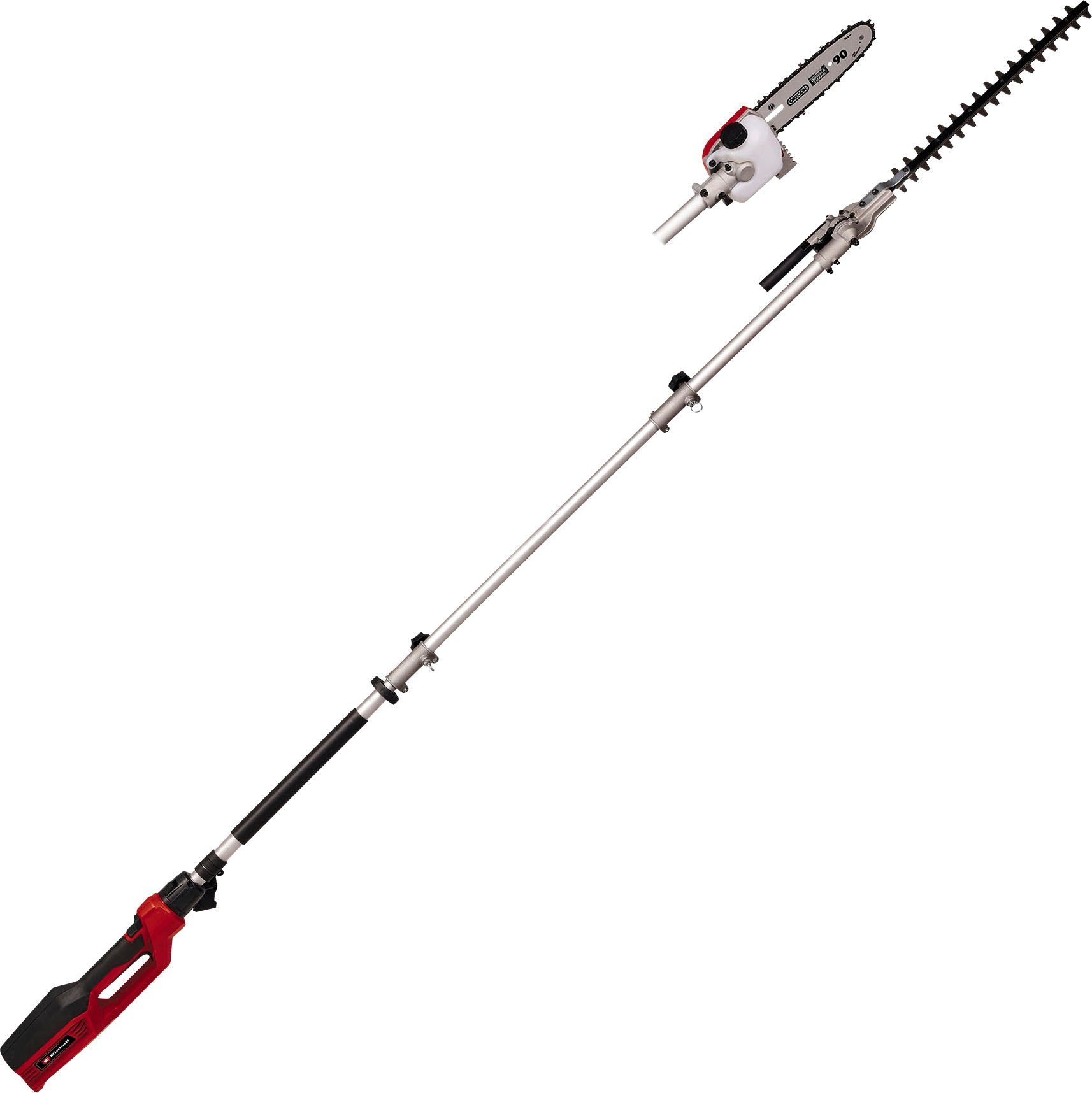 Einhell Baum- und Strauchschneider Elektro-Stab-Heckenschere GC-HC 90/2046 T, 48/20 cm Schwertlänge, Heckenschere/Astsäge mit Teleskopstiel