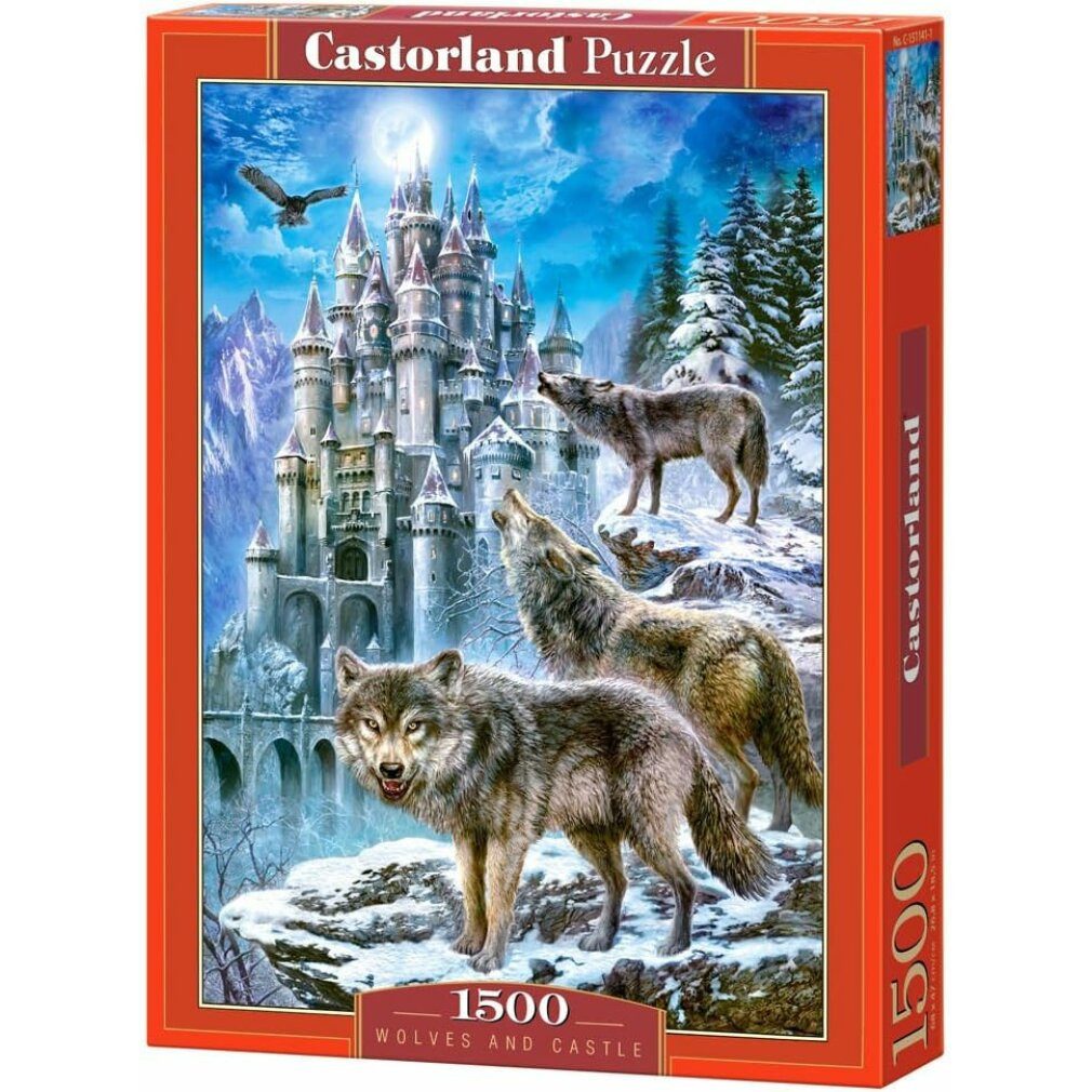 Castorland Puzzle Puzzle Wölfe auf der Burg 1500 Teile, Puzzleteile
