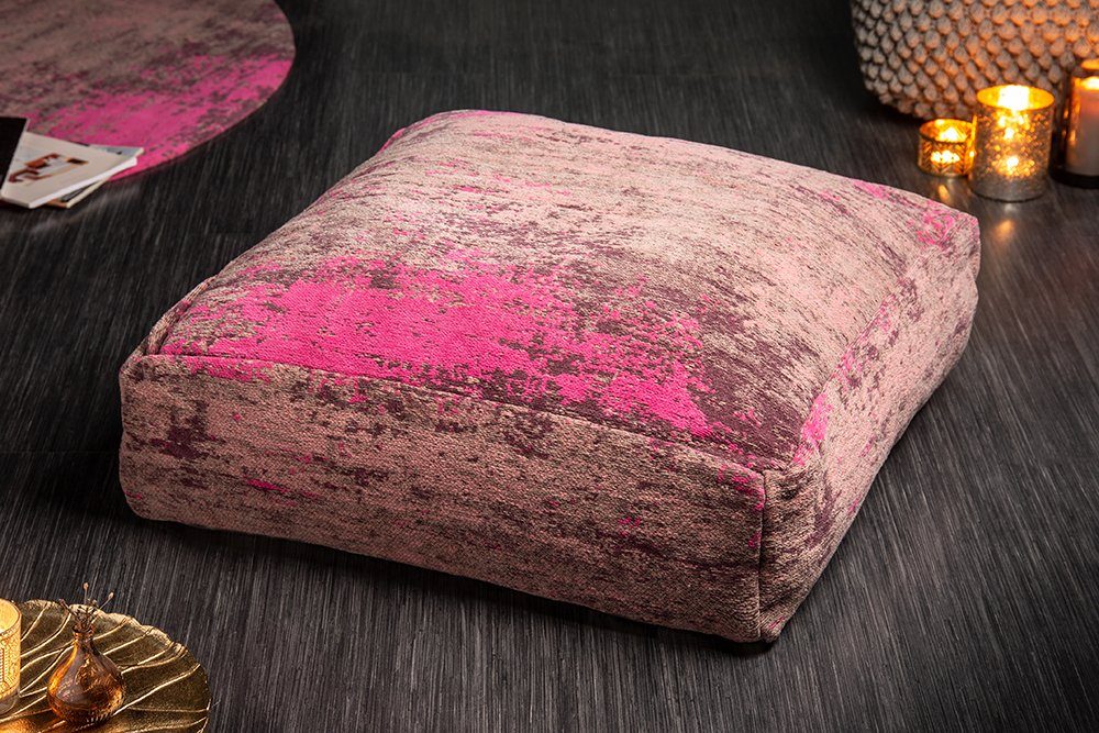 riess-ambiente Bodenkissen XL MODERN ART 70cm rot / pink, Sitzkissen · abst günstig online kaufen
