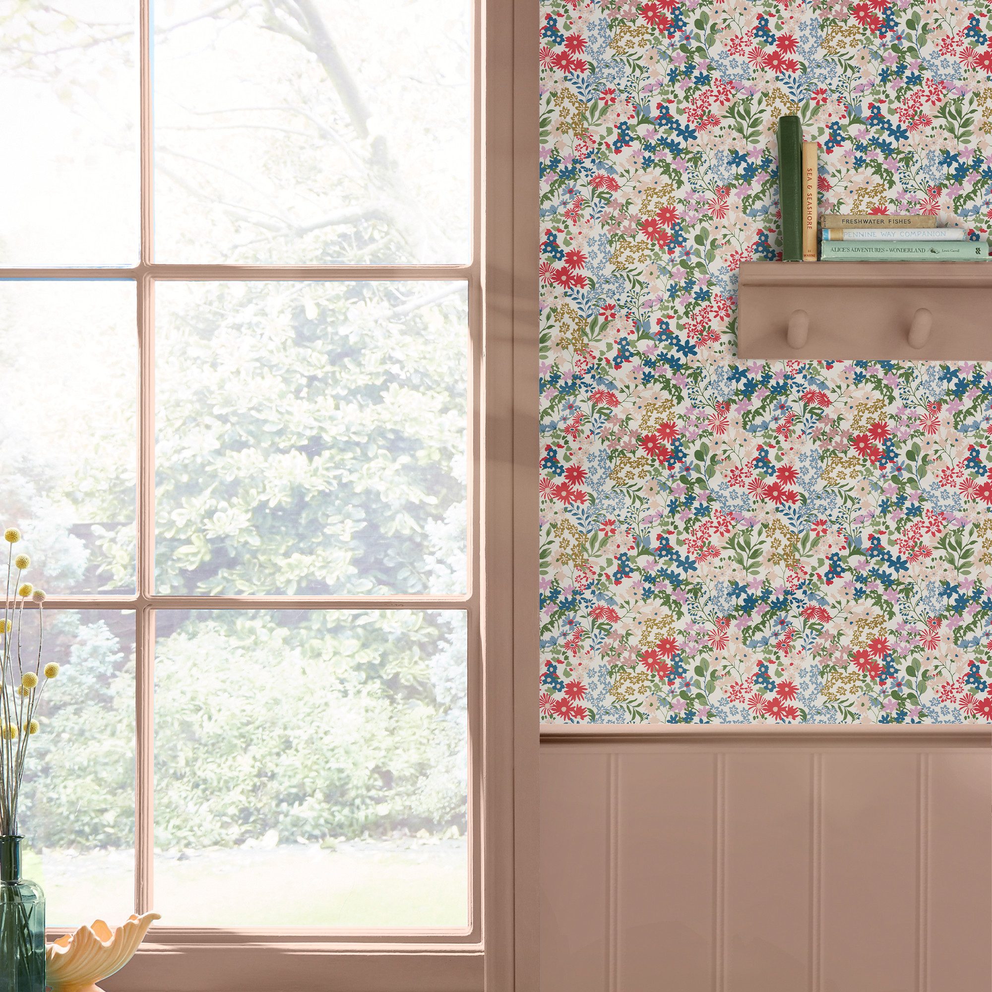 Joules Vliestapete Sanders Ditsy, glatt, neutral, (1 St), Design Tapeten