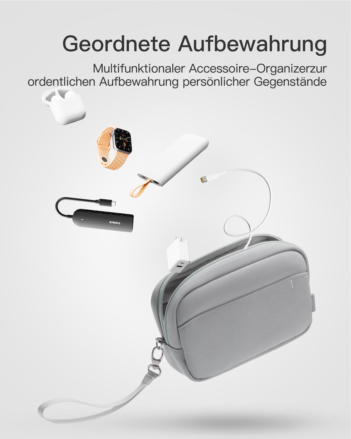 Inateck Taschenorganizer Kabeltasche Elektronik Organizer, Mehrzweck-Zubehö günstig online kaufen