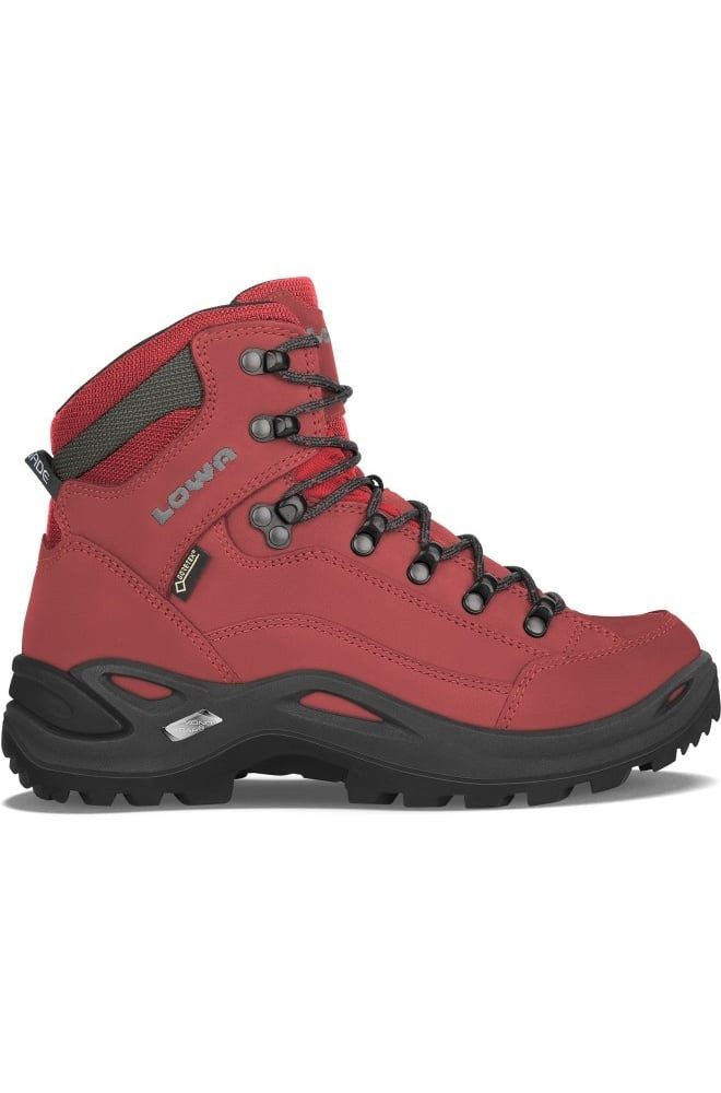 Lowa Renegade Mid GTX (All-Terrain, Nubukleder, wasserdicht) chilirot Damen Wanderschuh