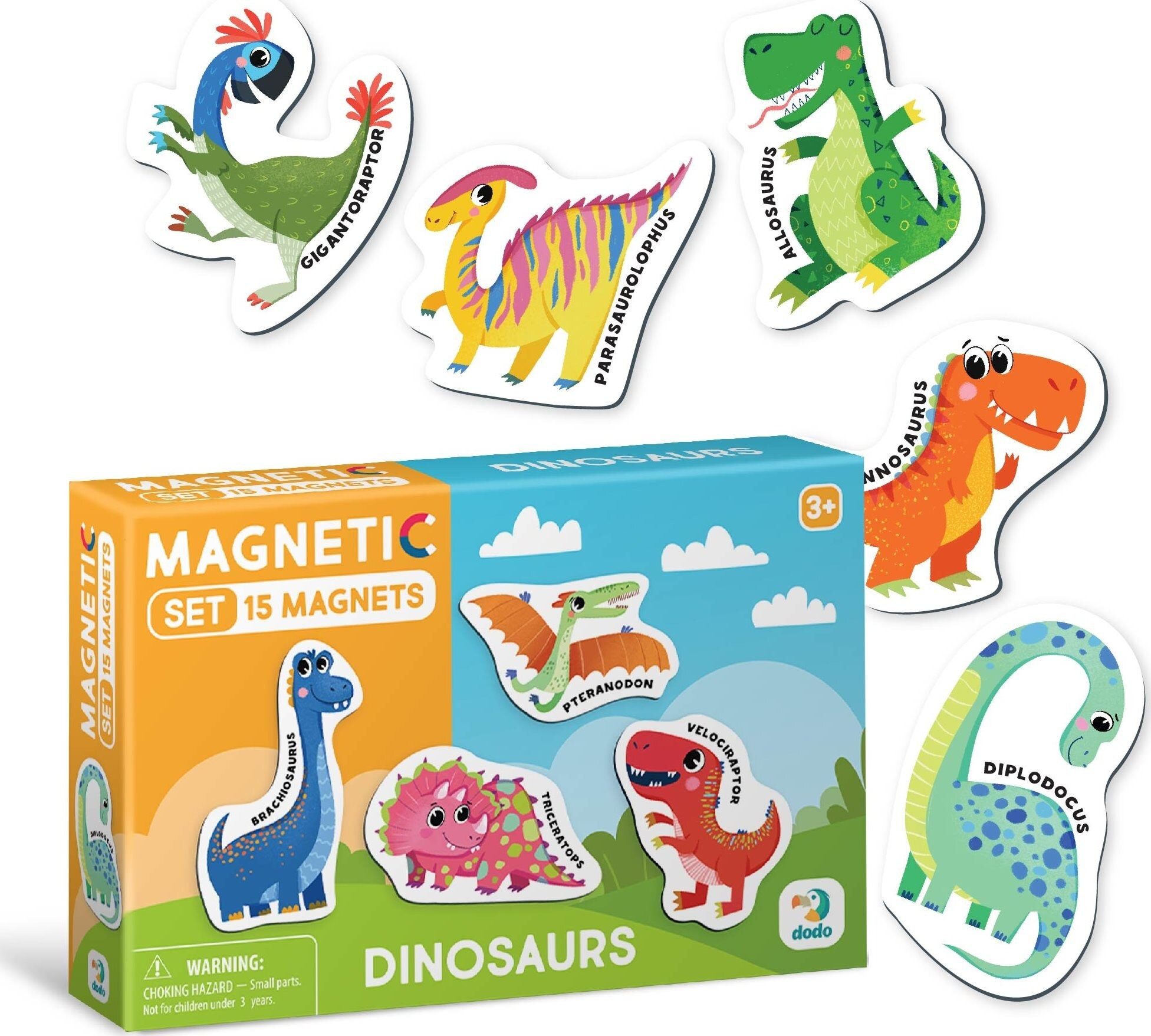 dodo Lernspielzeug DODO Magnetická hra - Dinosauři