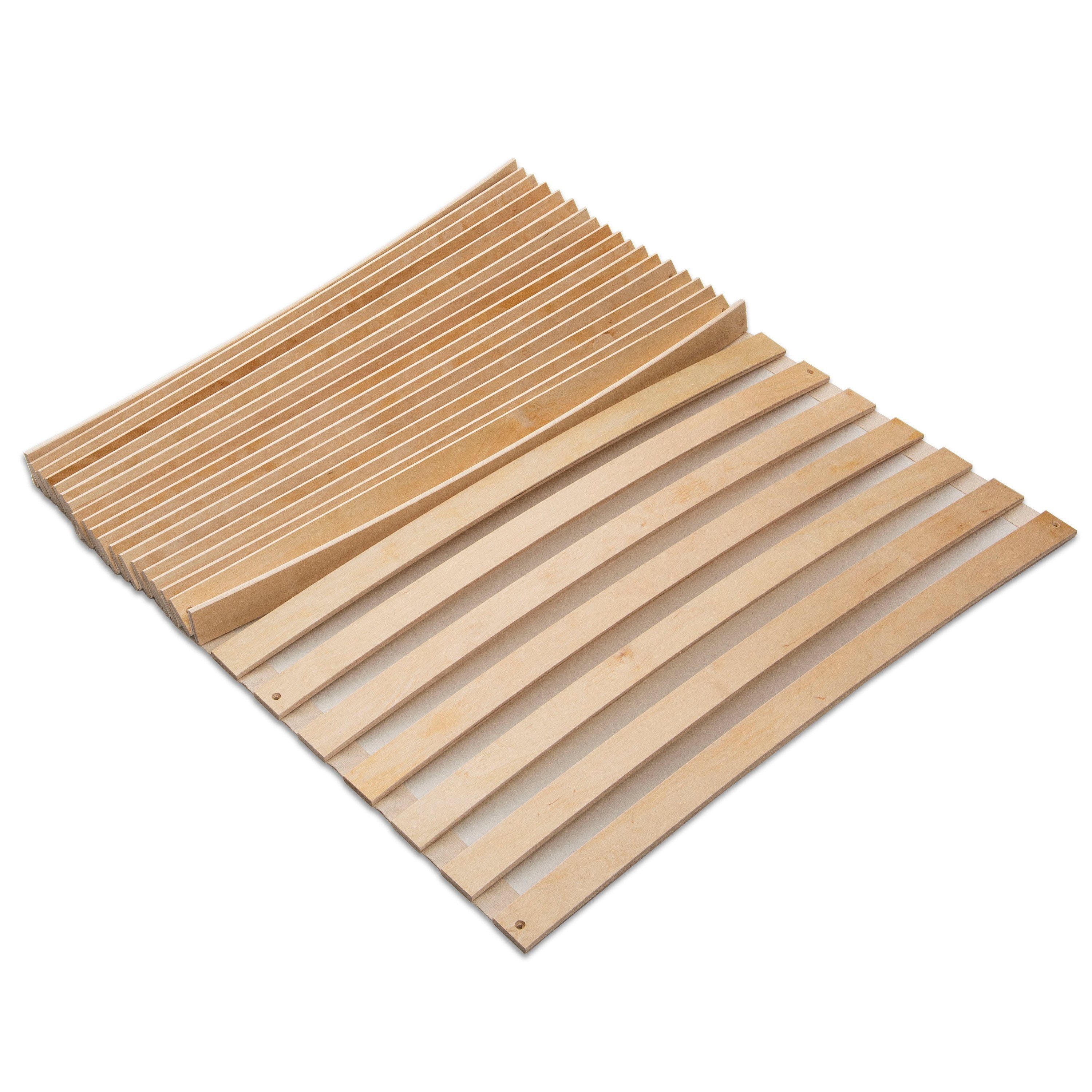 Rollrost MaDeRa Natura Federleisten Rollrost aus Birkenholz, Betten-ABC, Optimale Anpassung an den Körper, besondere Langlebigkeit, stabil