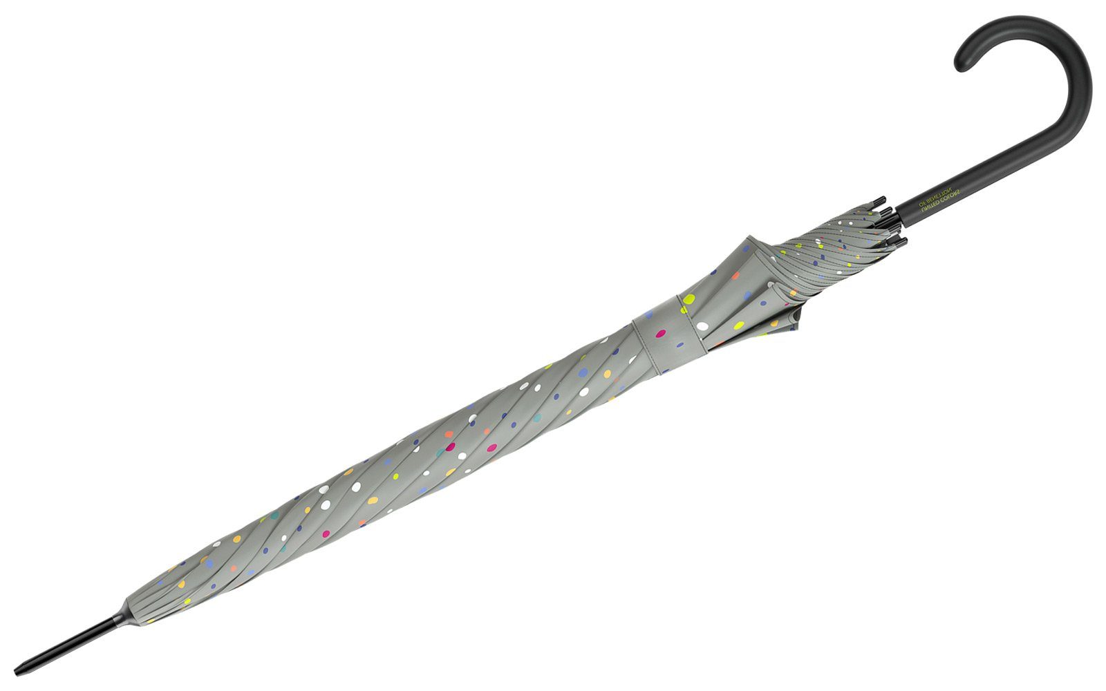 grey, Langregenschirm ein bunter of United Benetton - AC Auf-Automatik grau Konfettiregen Long mit Dots Colors