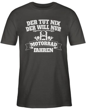 Shirtracer T-Shirt Der tut nix der will nur Motorrad fahren Motorrad Biker
